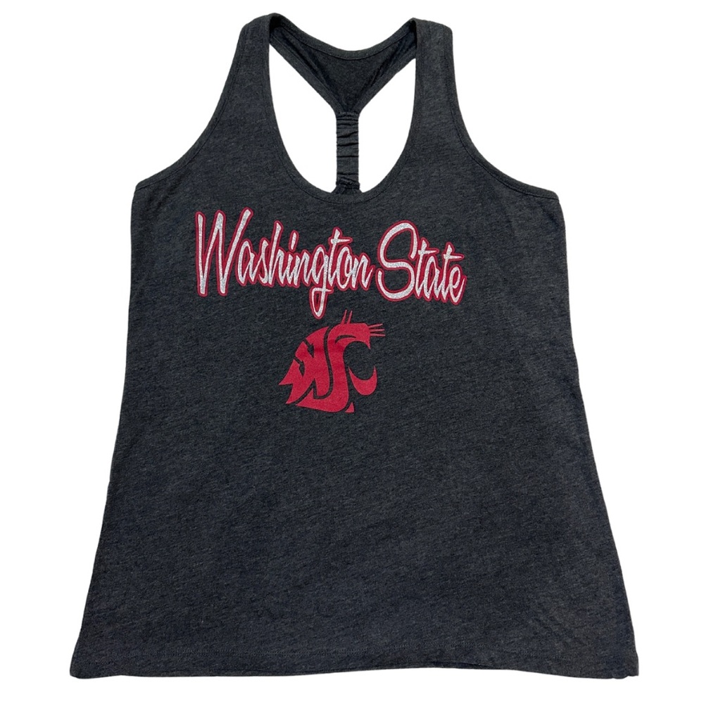 Washington State University Women's Charcoal Grey Tank Top Size XL